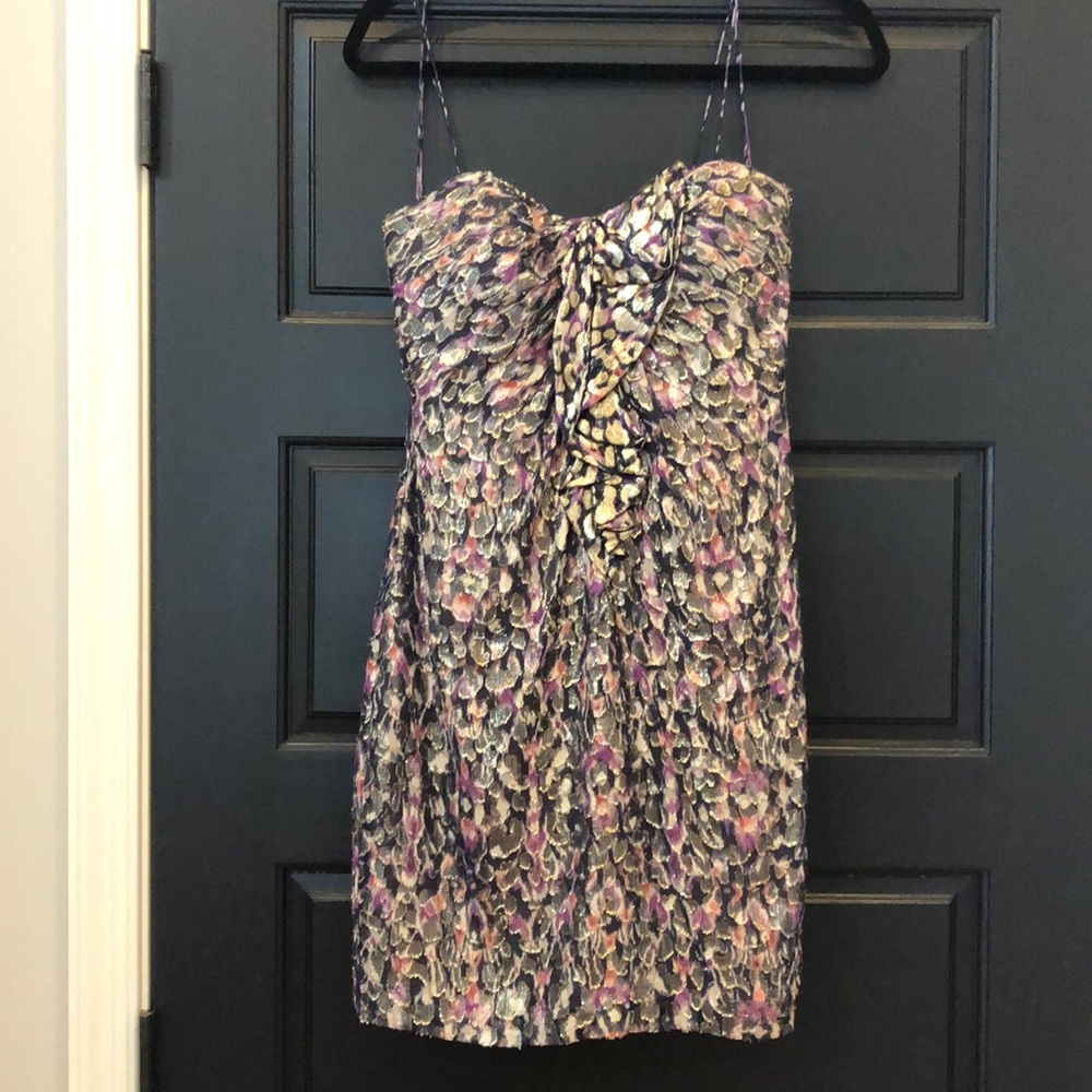🥳HP🥳 Elie Tahari Metallic Cocktail Dress